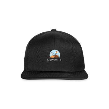 At Least My Cat Loves Me - Cat Owner Dreaming - Snapback Cap - black/black - Front