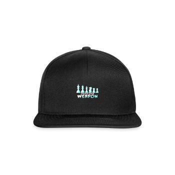 Schach - Snapback Cap - Schwarz/Schwarz - Vorne