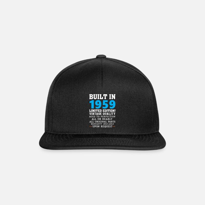 Construit en 1959 - Casquette snapback - noir/noir