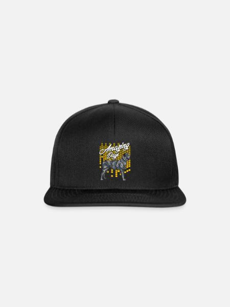 Irischer Wolfshund - Snapback Cap - Schwarz/Schwarz