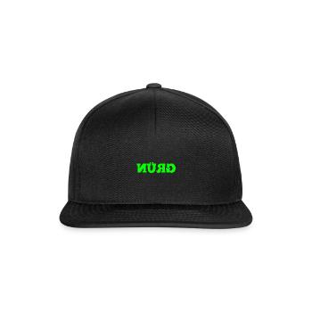 énonciation drôle miroir de la circulation de voiture verte - Casquette snapback - noir/noir - Devant