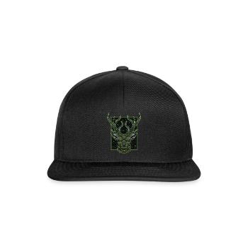 Deer antlers - Snapback Cap - black/black - Front
