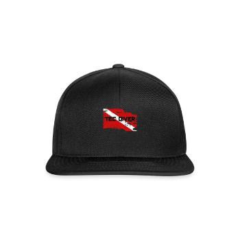 TEC DIVER - Casquette snapback - noir/noir - Devant