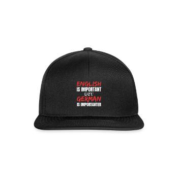 German Teacher Teacher Teacher Cool Gift Ideas - Snapback Cap - black/black - Front