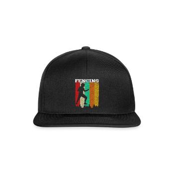 L’escrime - Casquette snapback - noir/noir - Devant
