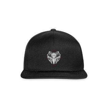 Cadeau de coureur moto motard pour cavalier - Casquette snapback - noir/noir - Devant