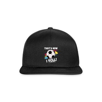 Football Funny Sayings Footballeur Cadeau - Casquette snapback - noir/noir - Devant