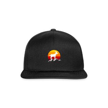 Ziege - Snapback Cap - Schwarz/Schwarz - Vorne
