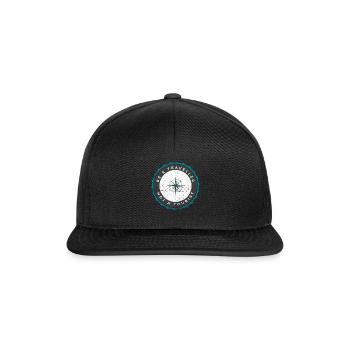 World Travel World Map Continent Holiday Gift - Snapback Cap - black/black - Front