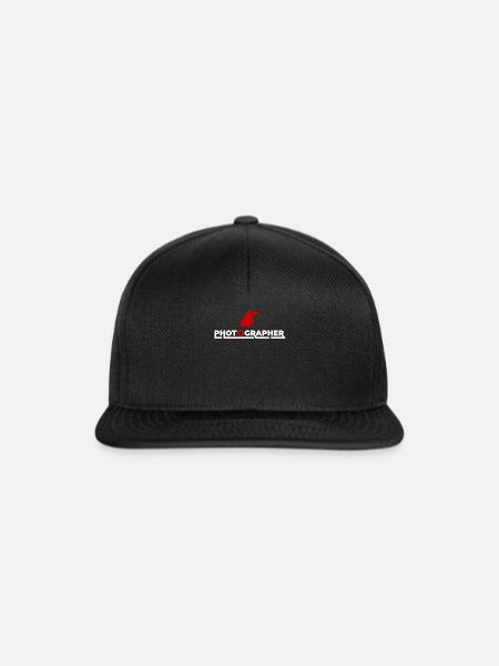 Fotograf Model Shooting Kamera Fan Geschenkidee - Snapback Cap - Schwarz/Schwarz