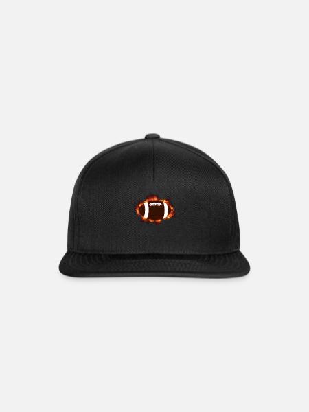 Rugby Football Mannschaft Team Fan Geschenkidee - Snapback Cap - Schwarz/Schwarz