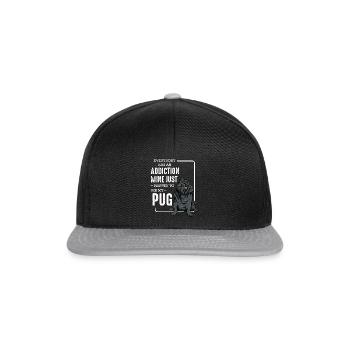 Mops - Snapback Cap - Schwarz/Grau - Vorne