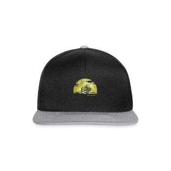 AUCKLAND Moon Light Night Stars Skyline - Snapback Cap - black/grey - Front