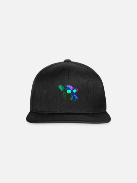 kühle Kuh - Snapback Cap - Schwarz/Schwarz