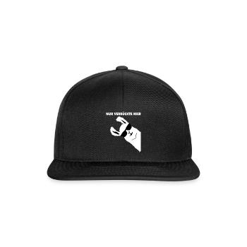 NUR VERRUeCKTE HIER ALPACA PARTY - Snapback Cap - Schwarz/Schwarz - Vorne
