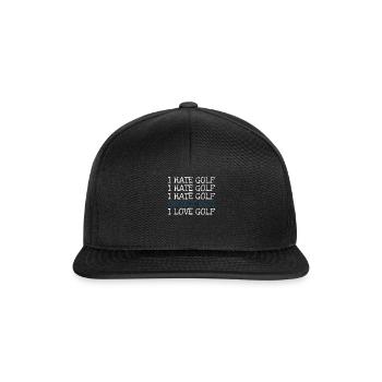 Je déteste le golf Je déteste le golf Je déteste le golf Oh! Joli cliché - Casquette snapback - noir/noir - Devant