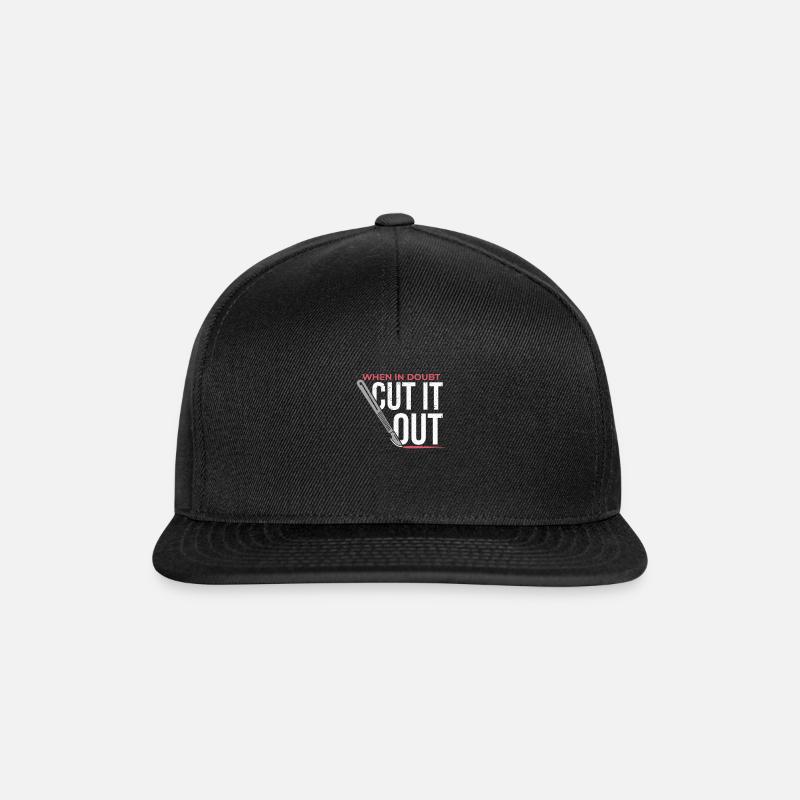 When In Doubt Cut It Out Surgeon Scalpel - Snapback Cap - black/black