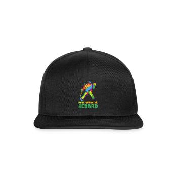 Ice Hockey Goalkeeper Goaltender And Field Hockey - Snapback Cap - black/black - Front