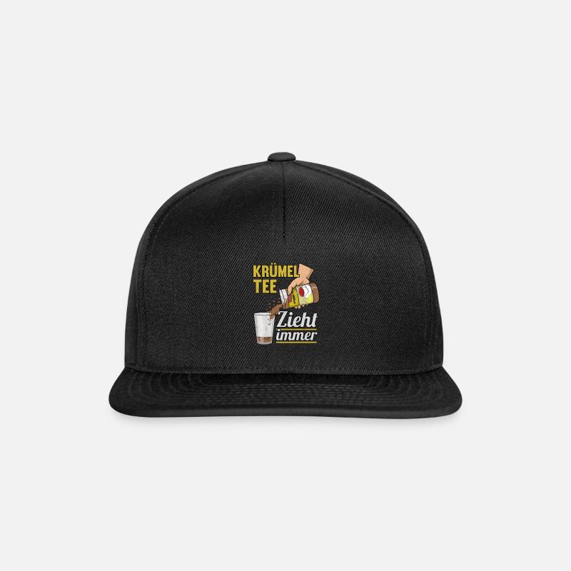 Instant Tee Krümeltee Zitronentee Granulat - Snapback Cap - Schwarz/Schwarz