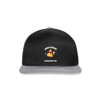 Sonographer Ultrasound Echography Sonography - Snapback Cap - Schwarz/Grau - Vorne