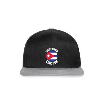 Like Father Like Son Heritage Origin Father's Day - Snapback Cap - black/grey - Front
