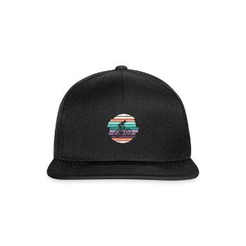 Descente rétro - Casquette snapback - noir/noir - Devant