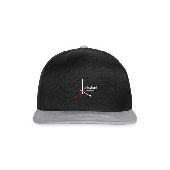 Art School Dropout - Snapback Cap - black/grey - Front