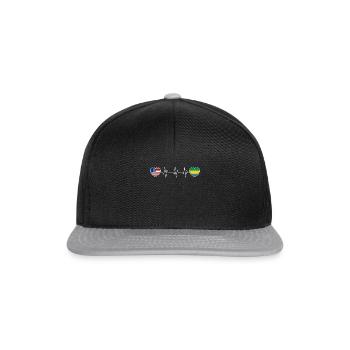 Gabon - Snapback Cap - black/grey - Front