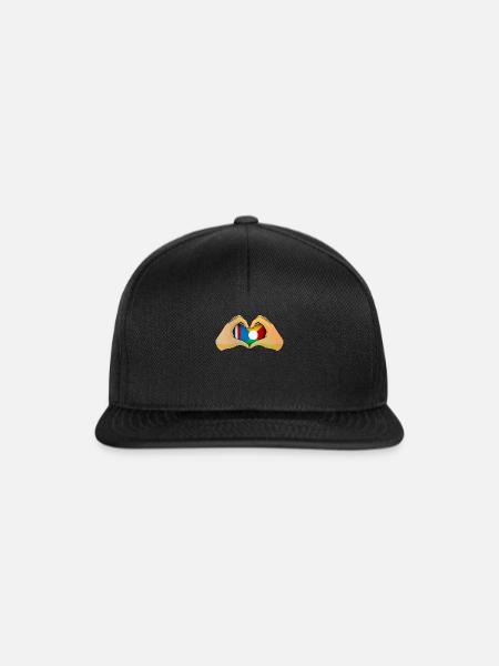 Réunion - Snapback Cap - Schwarz/Schwarz