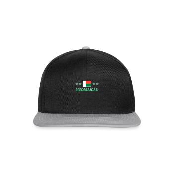 Macédoine - Casquette snapback - noir/gris - Devant