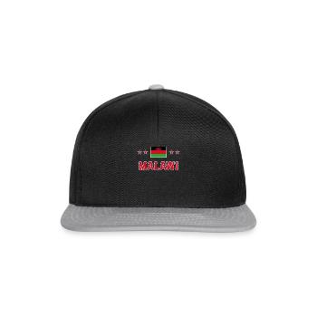 Malawi - Snapback Cap - black/grey - Front