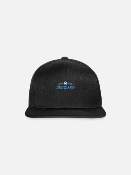 Schottland - Snapback Cap - Schwarz/Schwarz