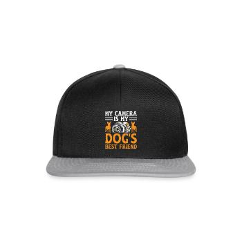 Dog Lover Photography Loves Dog Photographer Dogs - Snapback Cap - black/grey - Front
