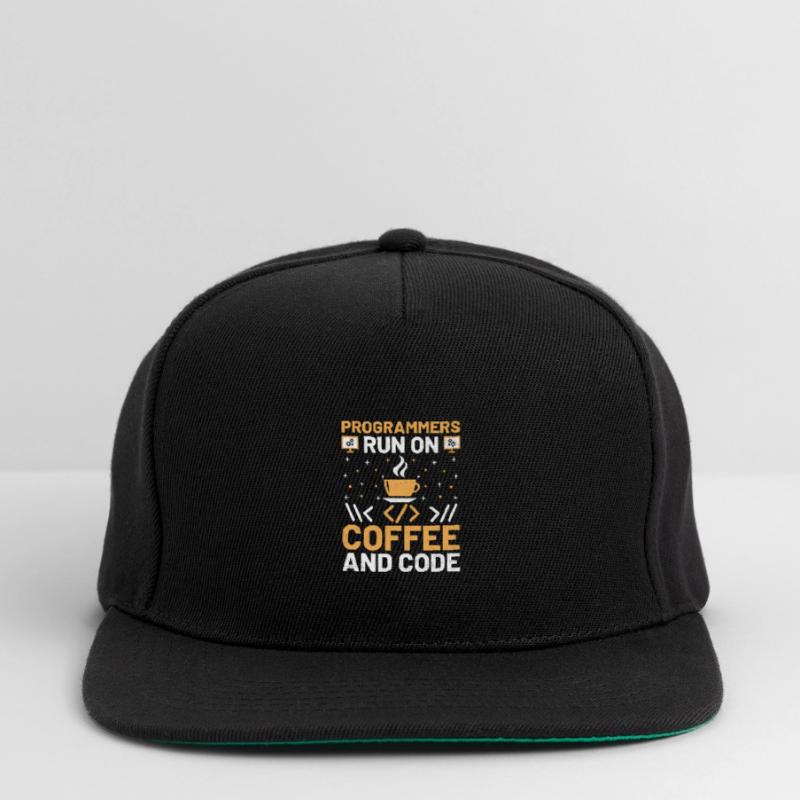 Coffee Coding Programmer Coder Developer Nerd Coff Snapback Cap