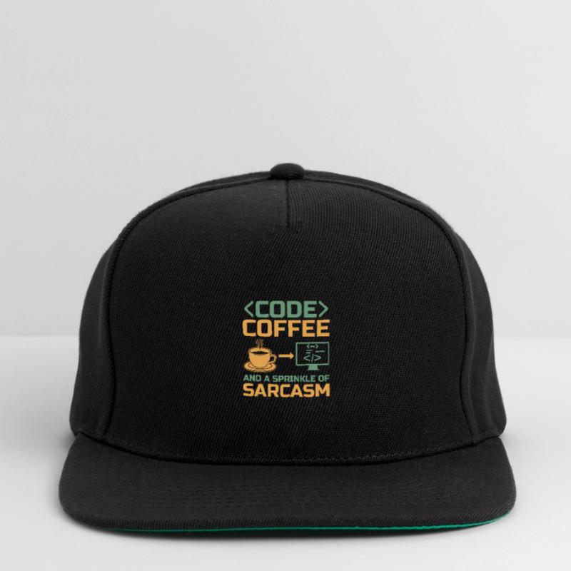 Café Codage Programmeur Codeur Développeur Nerd Coff Casquette snapback