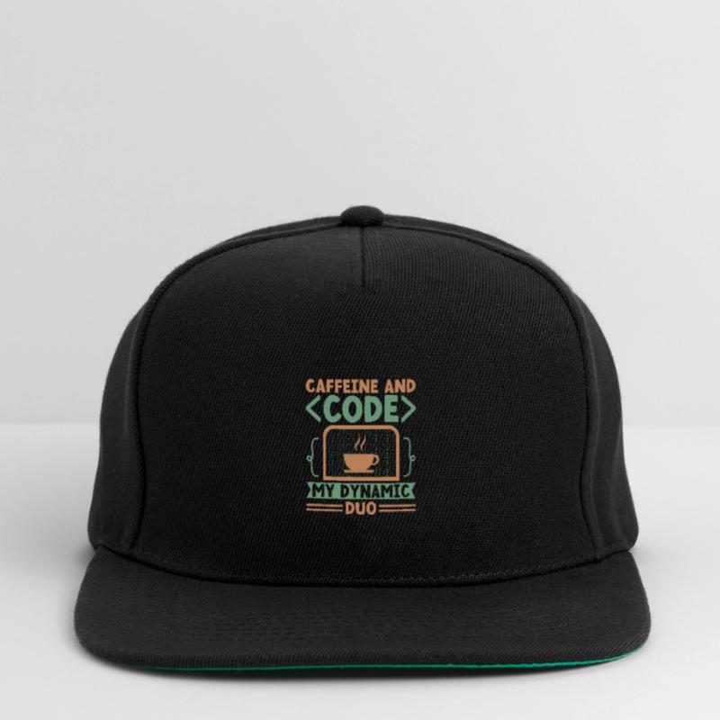 Coffee Coding Programmer Coder Developer Nerd Coff Snapback Cap