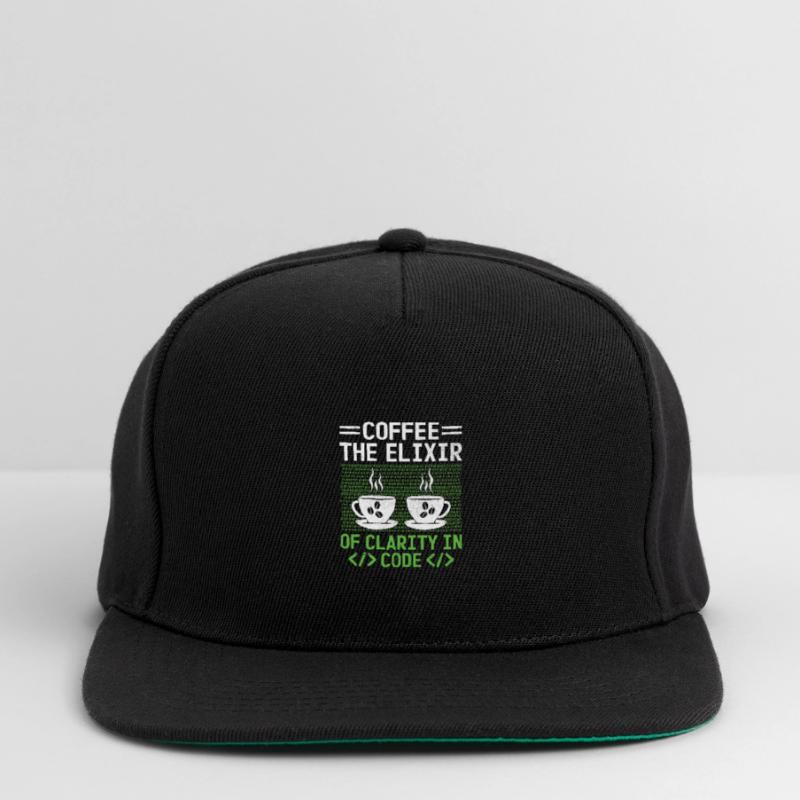 Coffee Coding Programmer Coder Developer Nerd Coff Snapback Cap