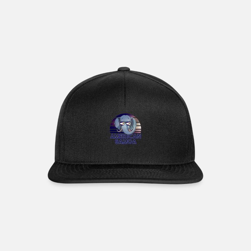 American Samoa - Snapback Cap - black/black