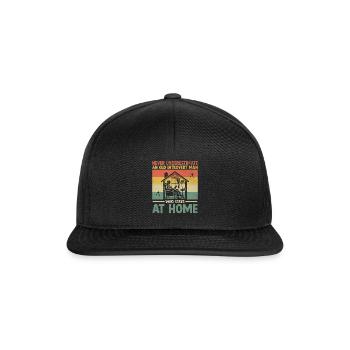 Ne sous-estimez jamais un vieil homme introverti qui reste - Casquette snapback - noir/noir - Devant