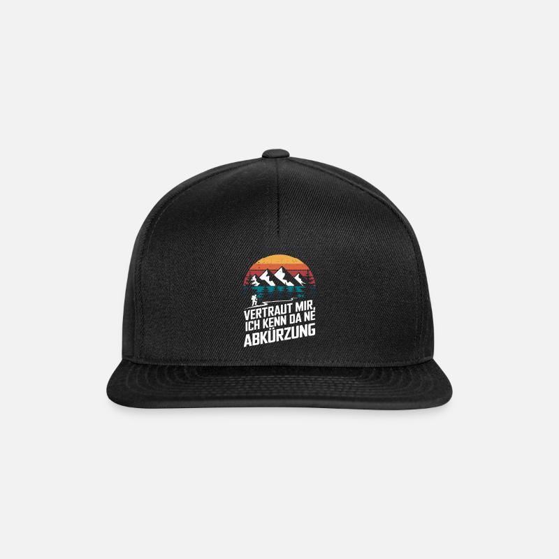 Ne Abréviation Randonnée Escalade Alpes Guide Instructeur - Casquette snapback - noir/noir