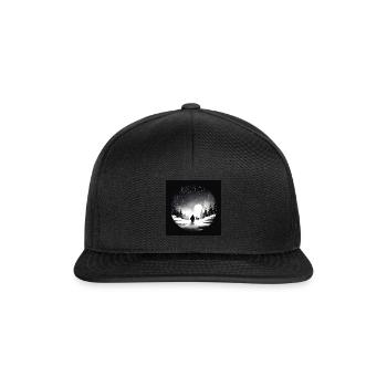 B&W North-pole Path Design - Snapback Cap - Schwarz/Schwarz - Vorne