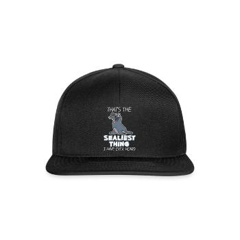 sceau - Casquette snapback - noir/noir - Devant