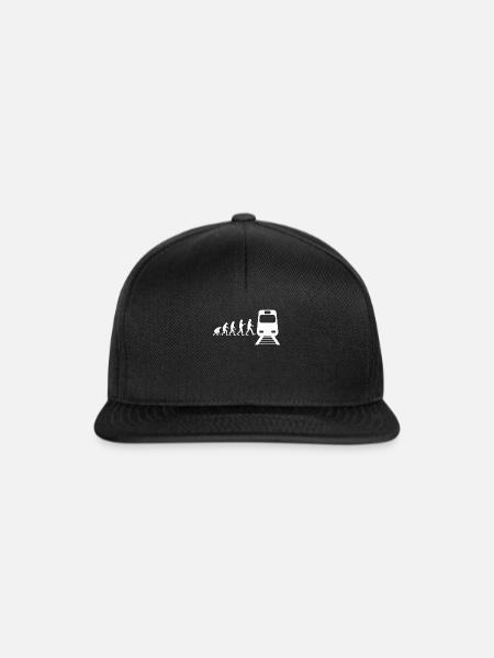 Zug Lokomotive Zugführer - Snapback Cap - Schwarz/Schwarz