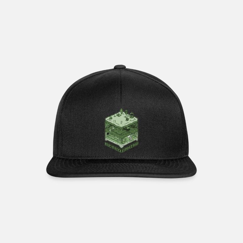 Retro Gaming - Snapback Cap - Schwarz/Schwarz