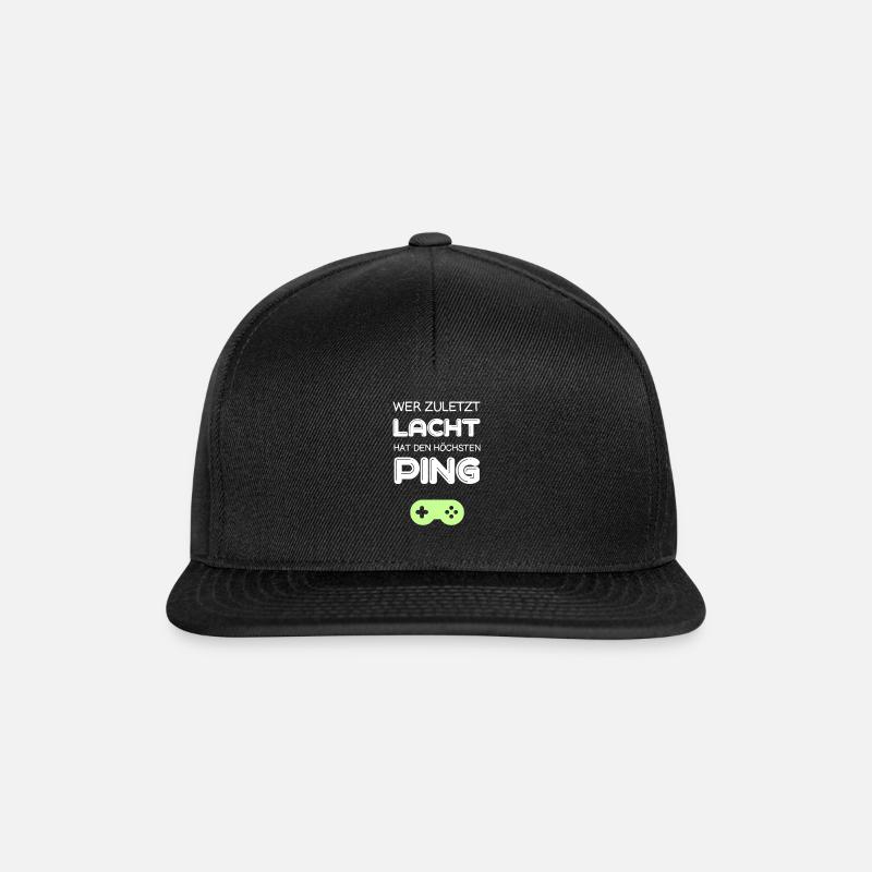 Gaming Konsole Computer - Snapback Cap - Schwarz/Schwarz