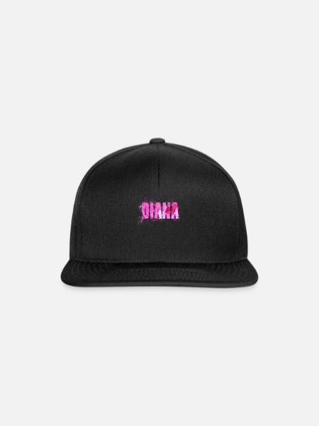 Diana - Snapback Cap - Schwarz/Schwarz