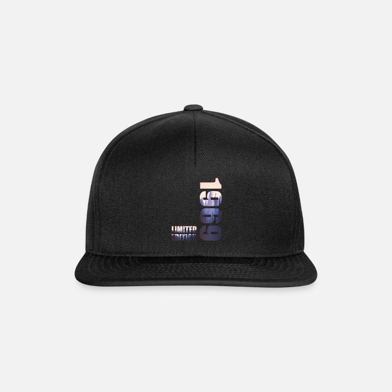 1969. Limited Edition T-Shirt Geburtstags Idee - Snapback Cap - Schwarz/Schwarz