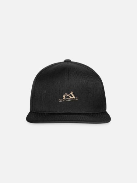Schreiner Hobel Design - Snapback Cap - Schwarz/Schwarz