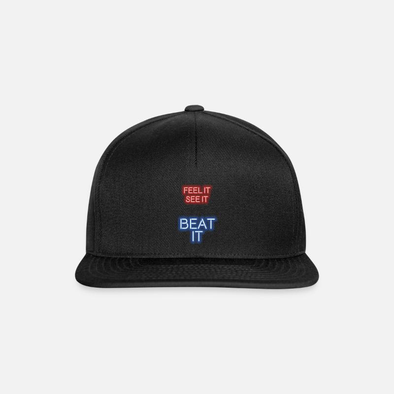 Fais-en un avec le beat en réalité virtuelle. - Casquette snapback - noir/noir