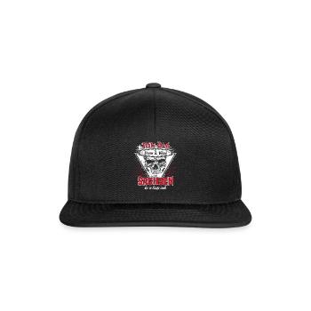 Sachsen Chemnitz Dresden Leipzig Zwickau Geschenk - Snapback Cap - Schwarz/Schwarz - Vorne
